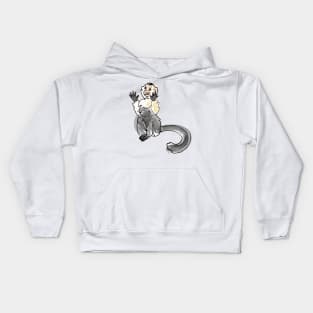 Capuchin Monkey 4 of 5 -- Hands Up Kids Hoodie